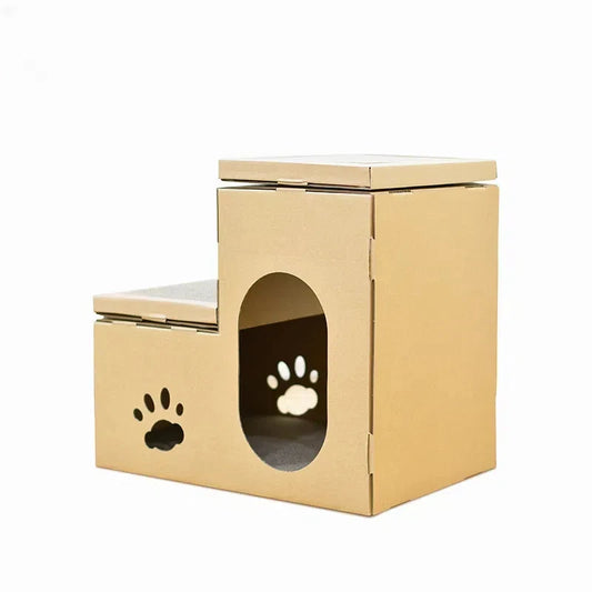 ClawverHome™- Cat Cardboard Nesy