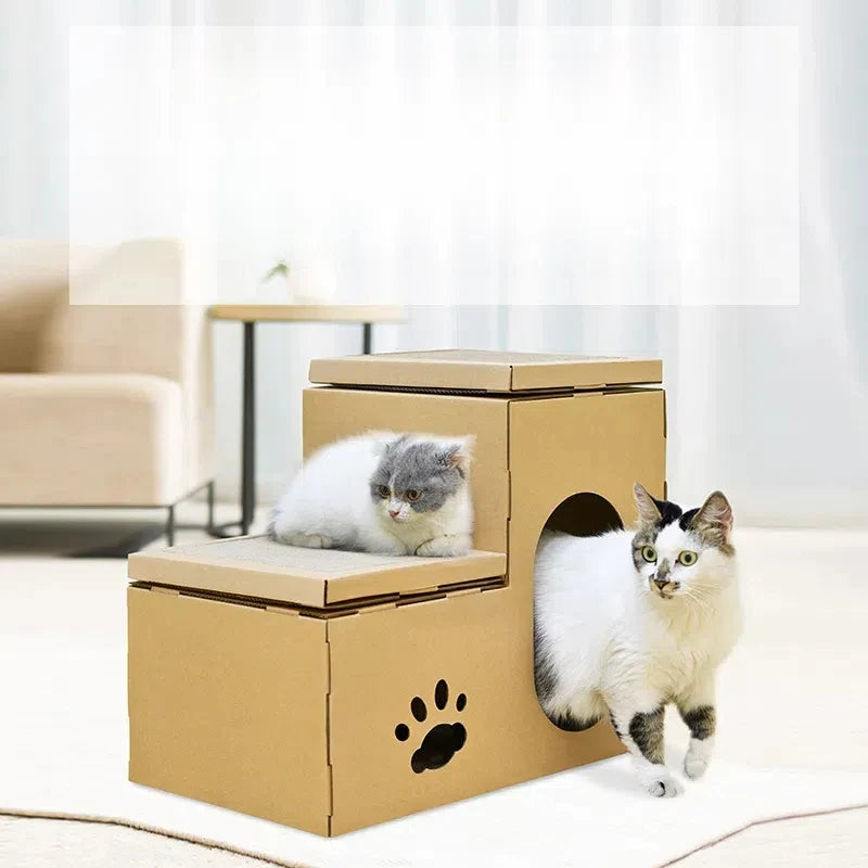 ClawverHome™- Cat Cardboard Nesy