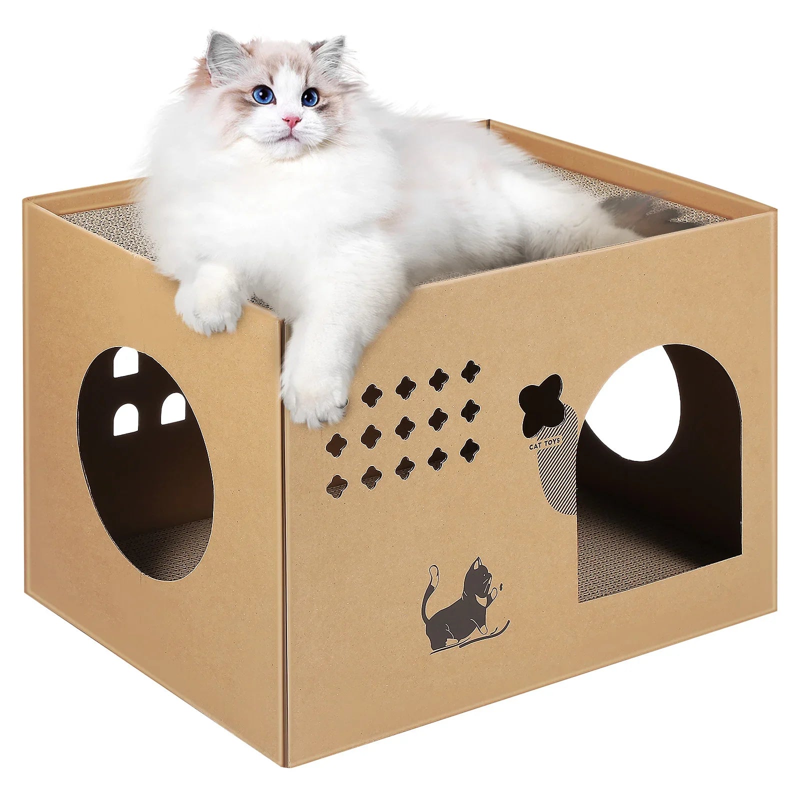 CatCabin- Cat Cardboard Box House