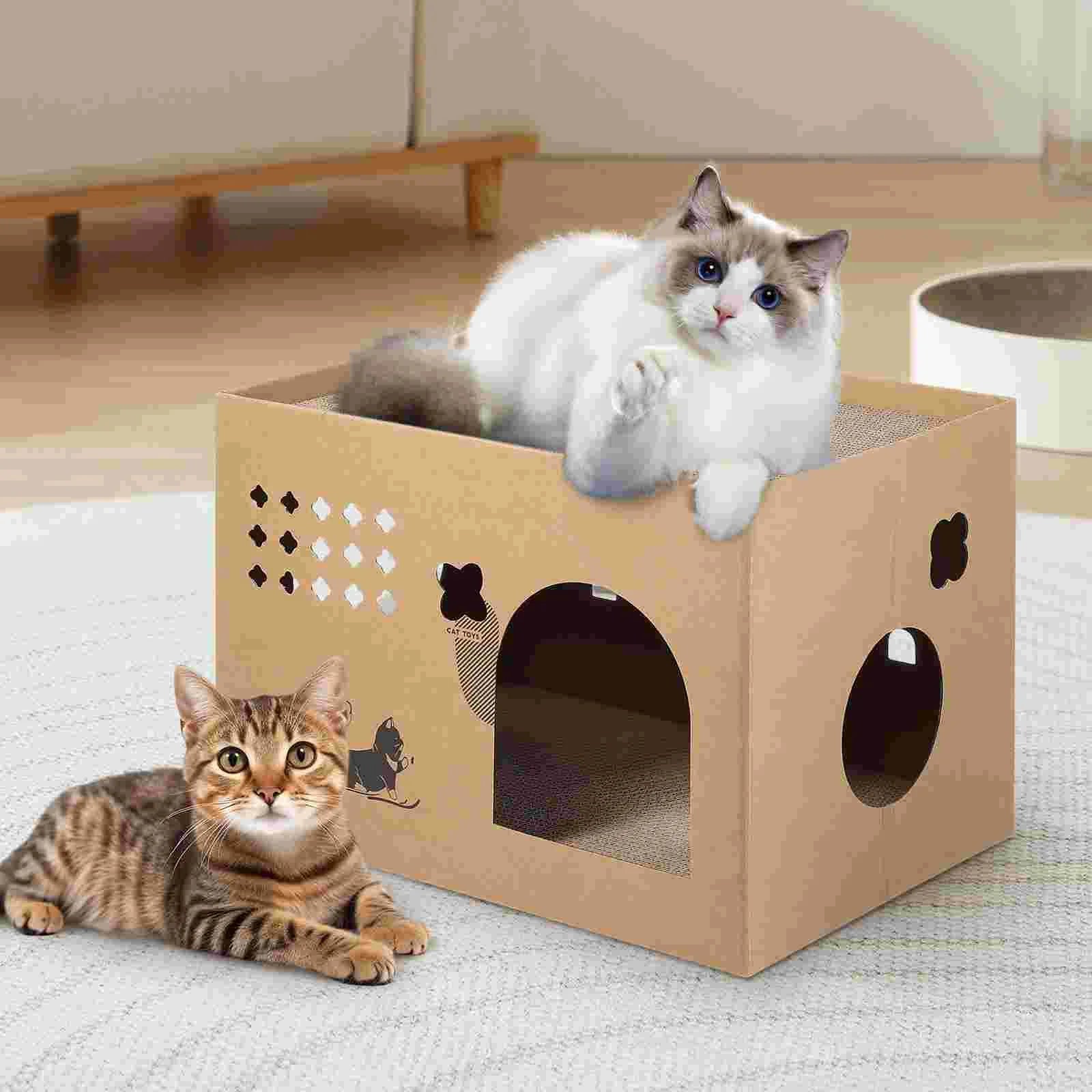 CatCabin- Cat Cardboard Box House
